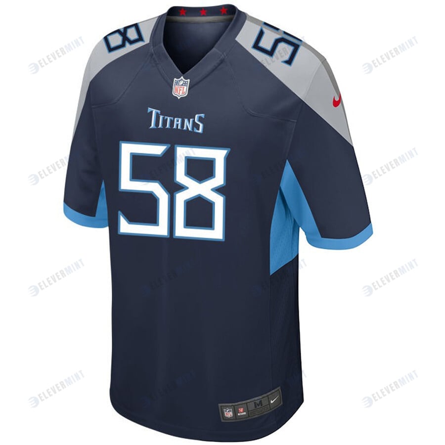 Tennessee Titans Harold Landry 58 Game Jersey - Navy Jersey