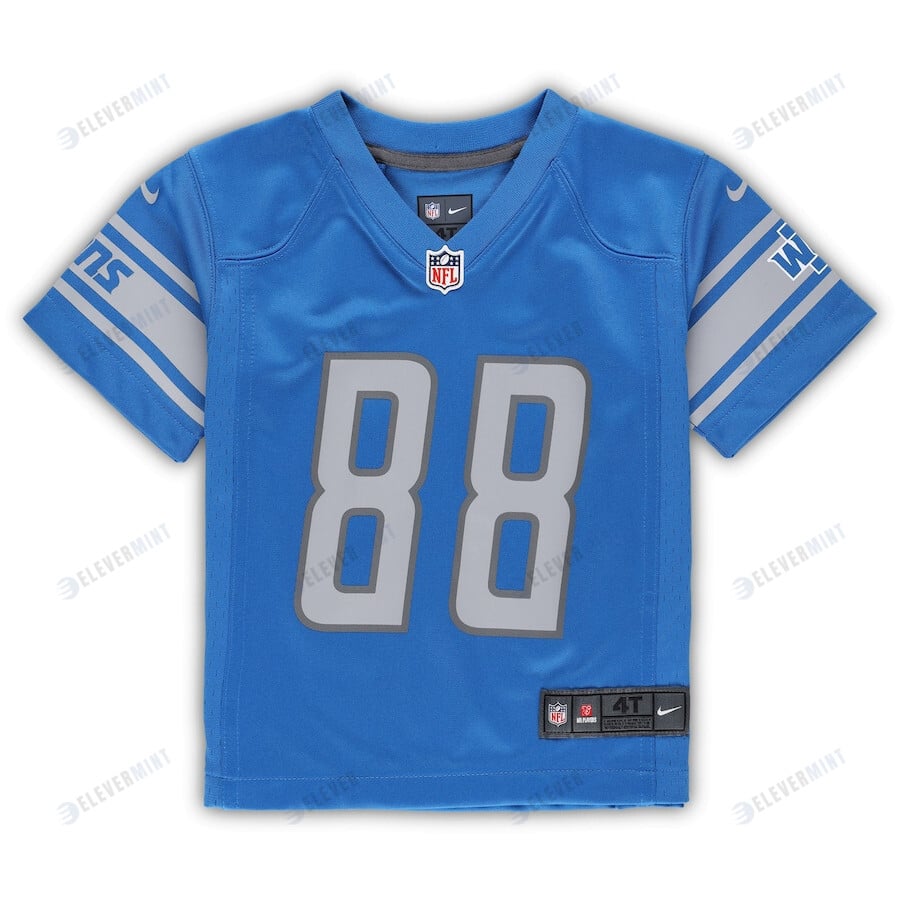 T.J. Hockenson 88 Detroit Lions Toddler Game Jersey - Blue