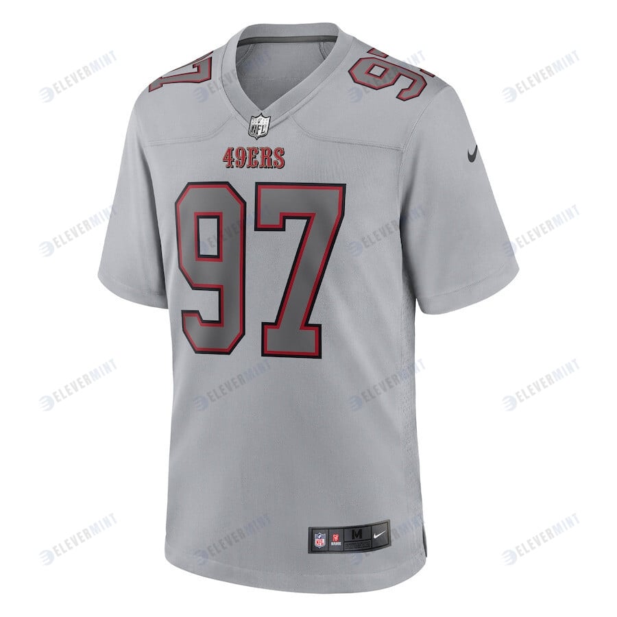 Nick Bosa 97 San Francisco 49ers Atmosphere Fashion Game Jersey - Gray