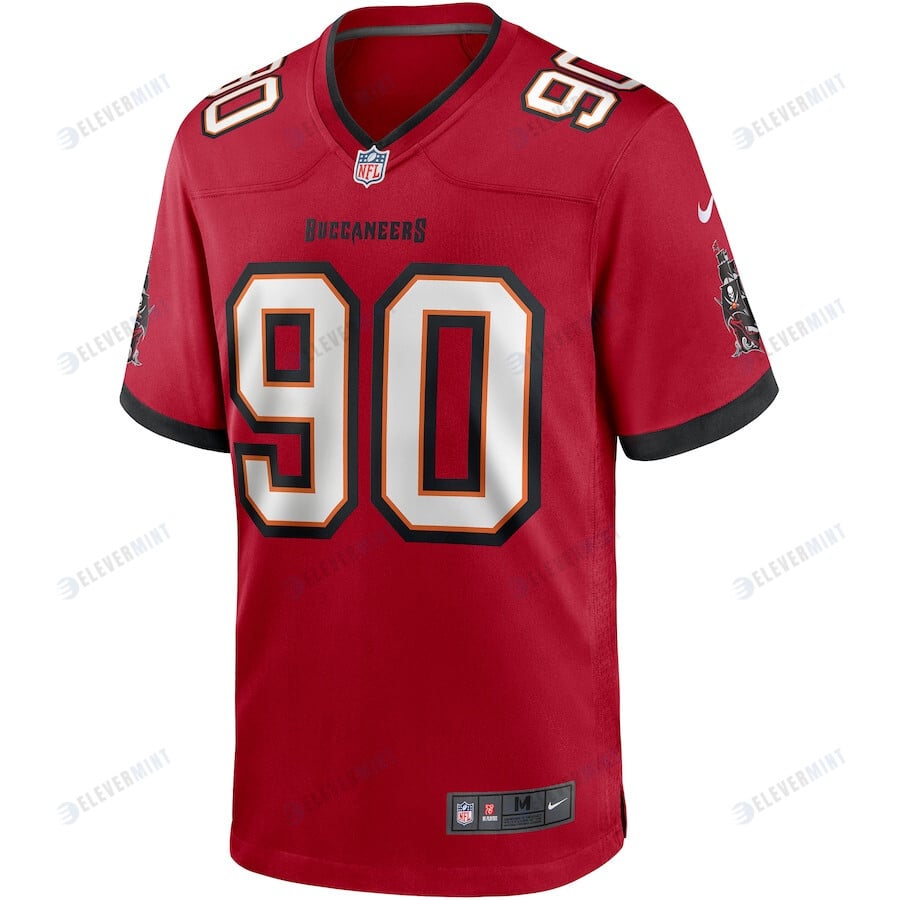 Jason Pierre-Paul 90 Tampa Bay Buccaneers Game Player Jersey - Red