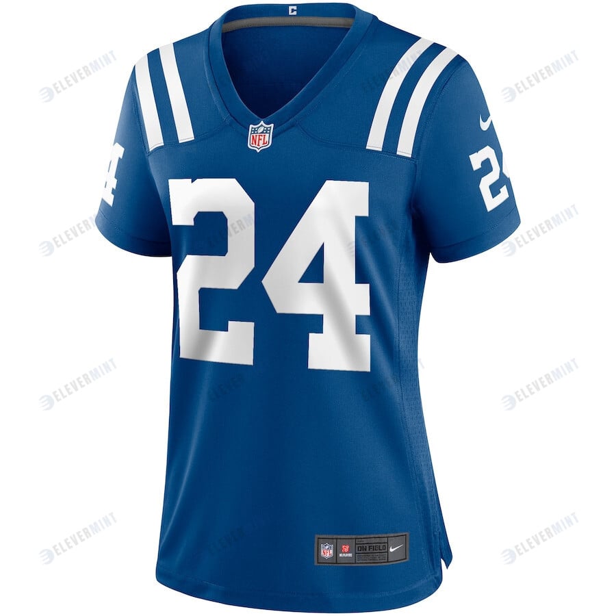 Lenny Moore 24 Indianapolis Colts Women Game Retired Jersey - Royal