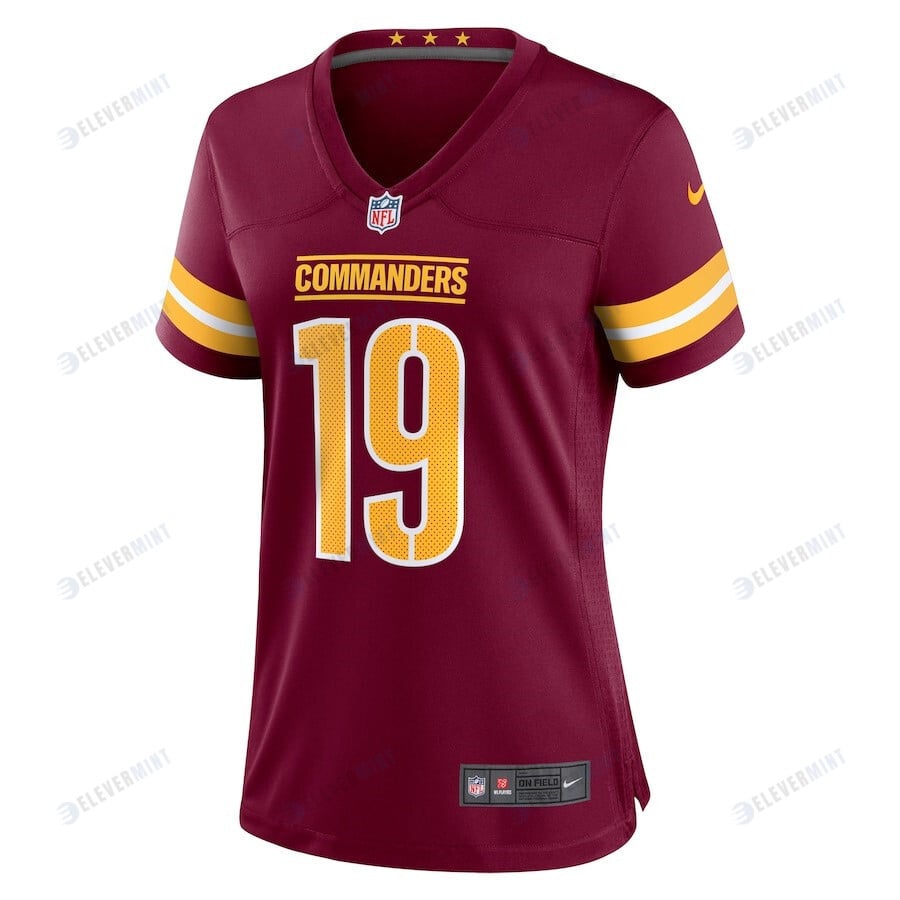 Marcus Kemp 19 Washington Commanders Women's Game Player Jersey - Burgundy