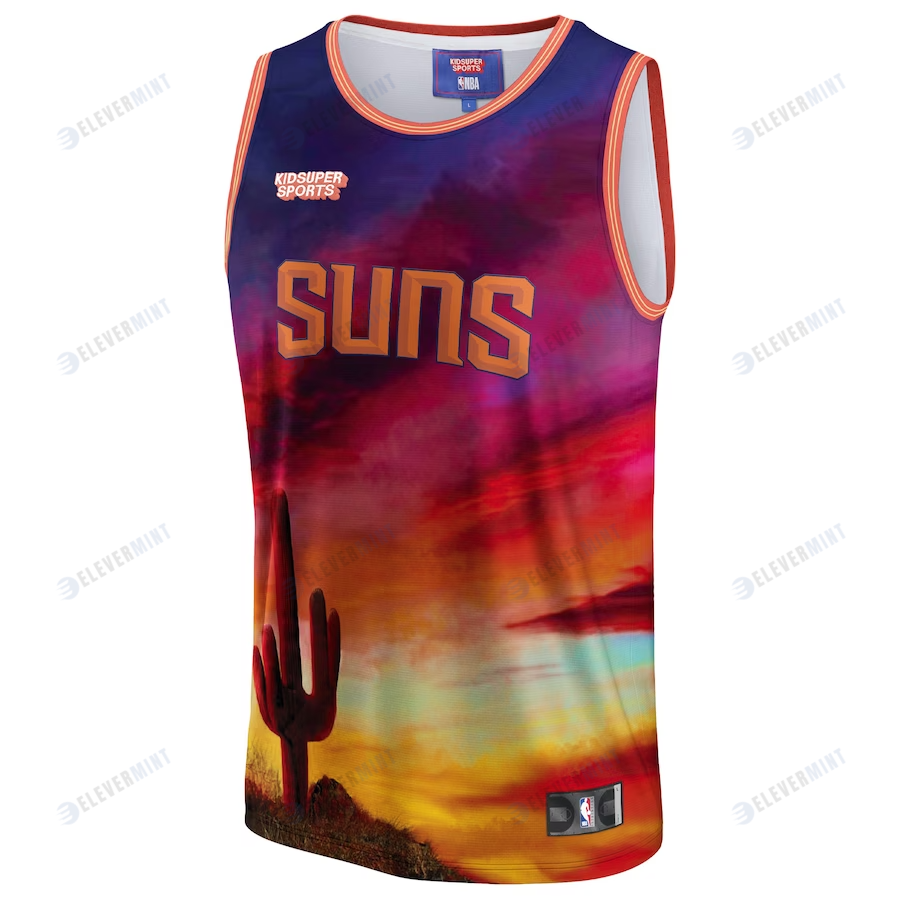Phoenix Suns NBA & KidSuper Studios Unisex Hometown Jersey - Red