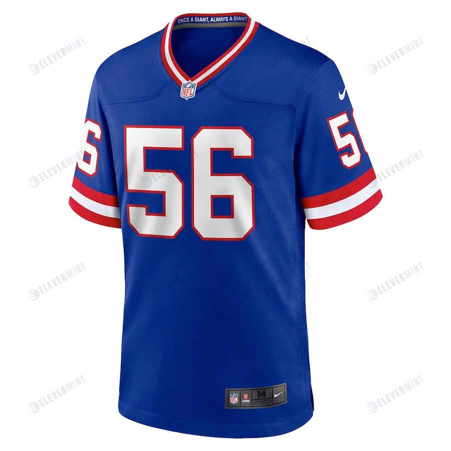 Lawrence Taylor 56 New York Giants Classic Retired Player Game Jersey - Royal