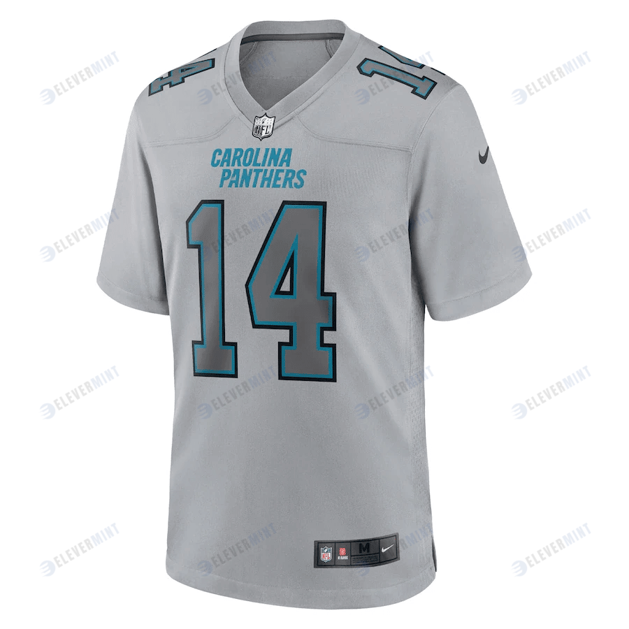 Sam Darnold 14 Carolina Panthers Men Atmosphere Fashion Game Jersey - Gray