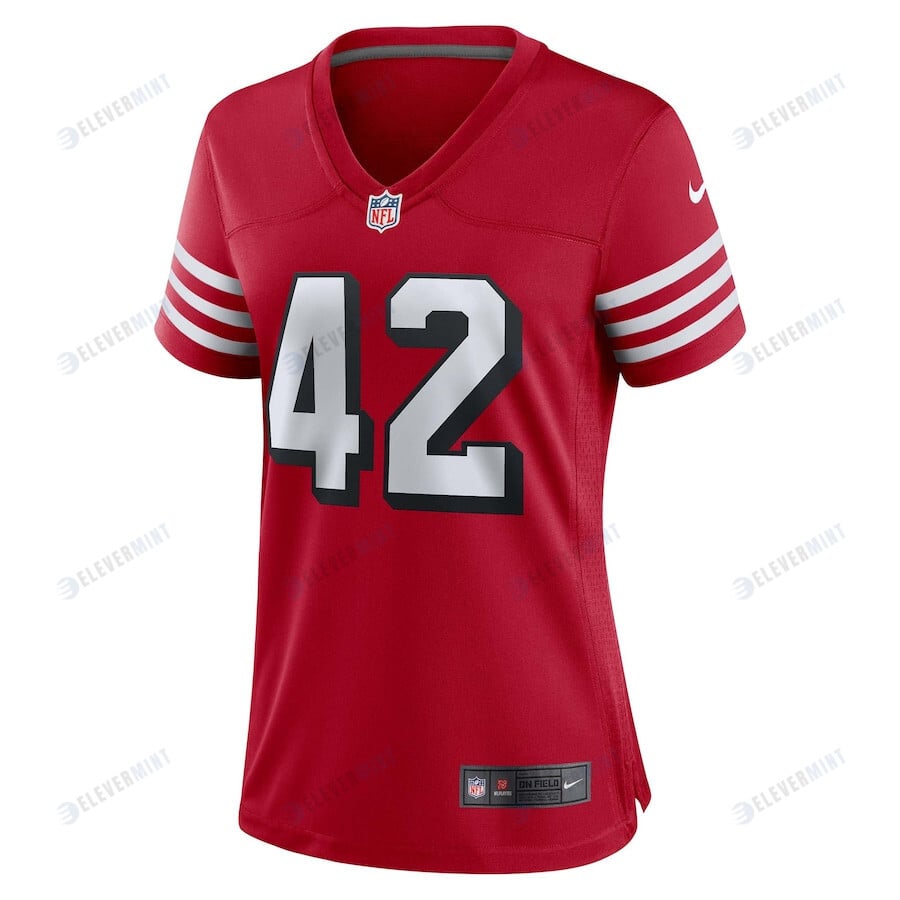 Ronnie Lott San Francisco 49ers Women's Alternate Game Jersey - Scarlet