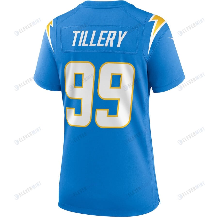 Jerry Tillery 99 Los Angeles Chargers Women's Game Jersey - Powder Blue