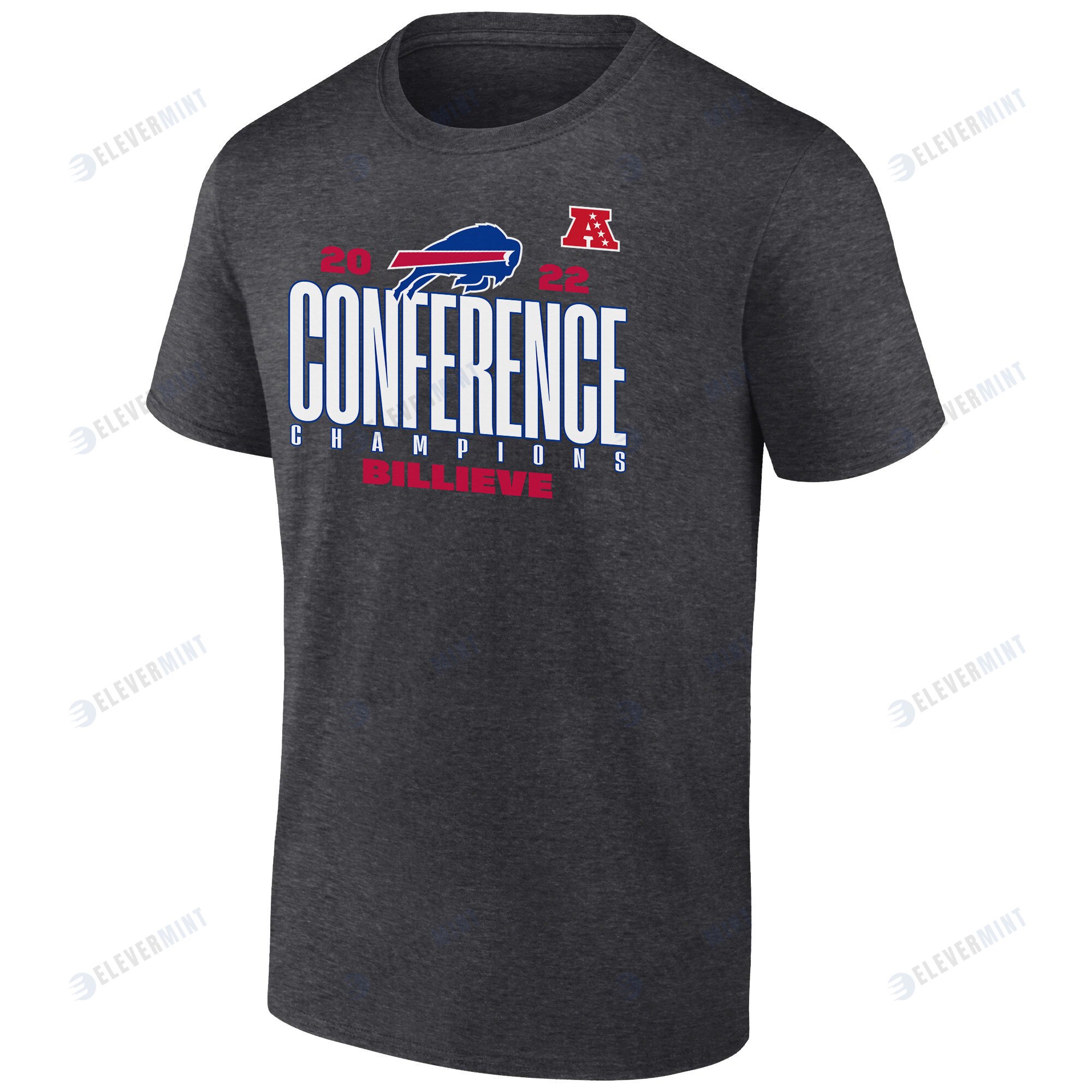 Buffalo Bills AFC Conference Champions Billieve T-Shirt - Charcoal