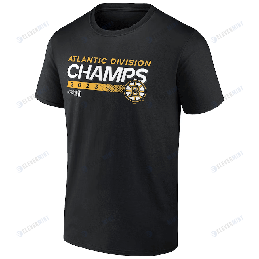 Boston Bruins 2023 Atlantic Division Champions T-Shirt - Black