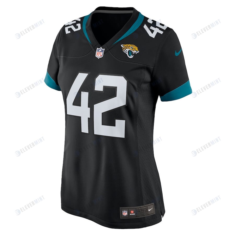 Andrew Wingard 42 Jacksonville Jaguars Women's Game Jersey - Black