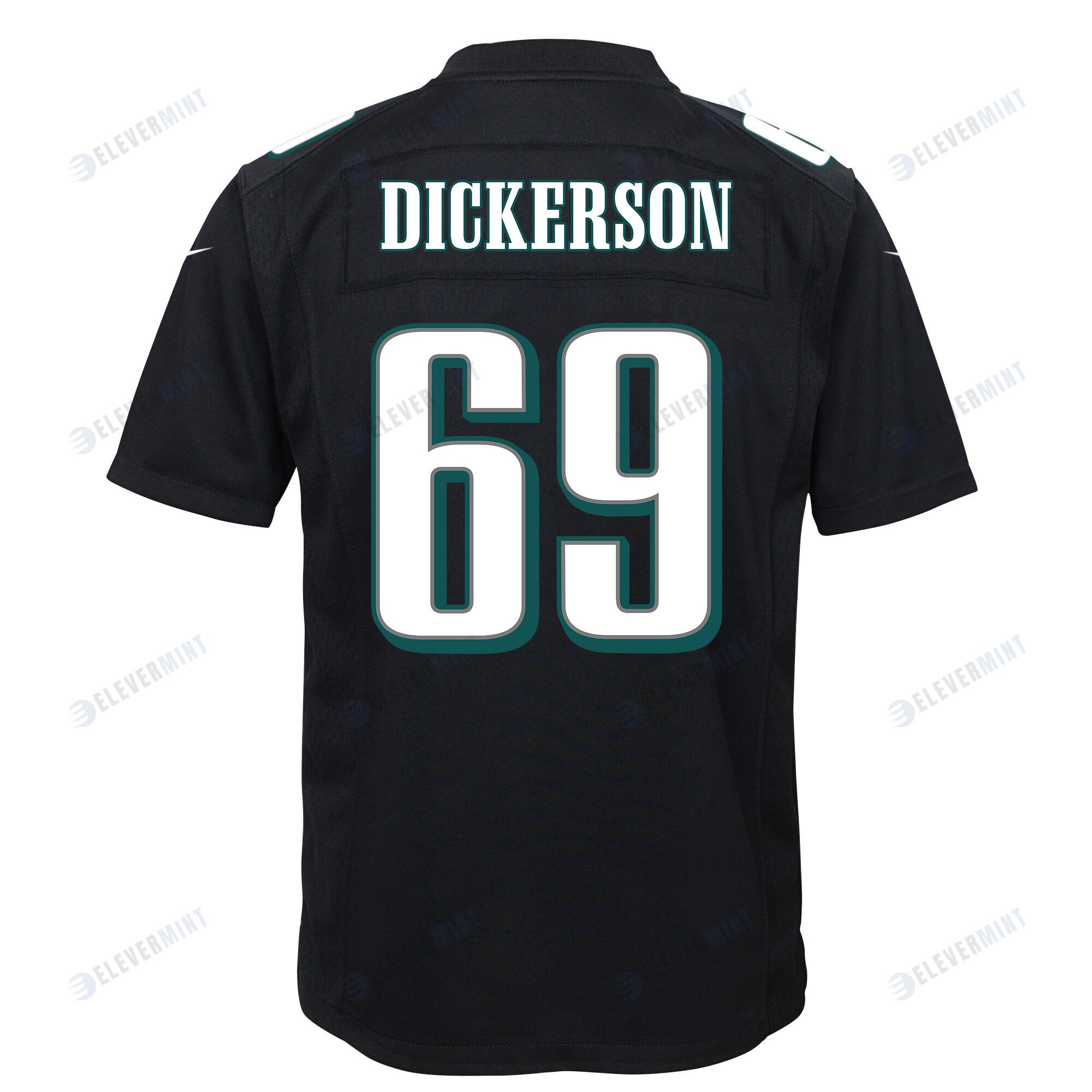Landon Dickerson 69 Philadelphia Eagles Super Bowl LVII Champions 2 Stars Youth Game Jersey - Black
