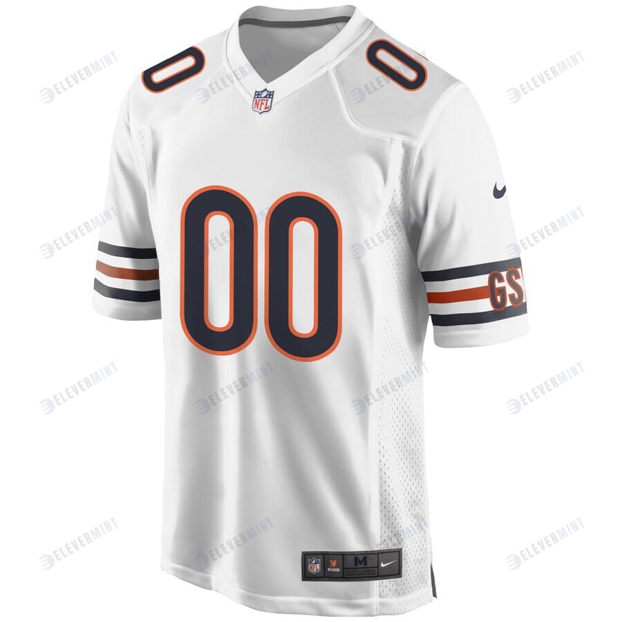 Chicago Bears Custom Game Men Jersey - White