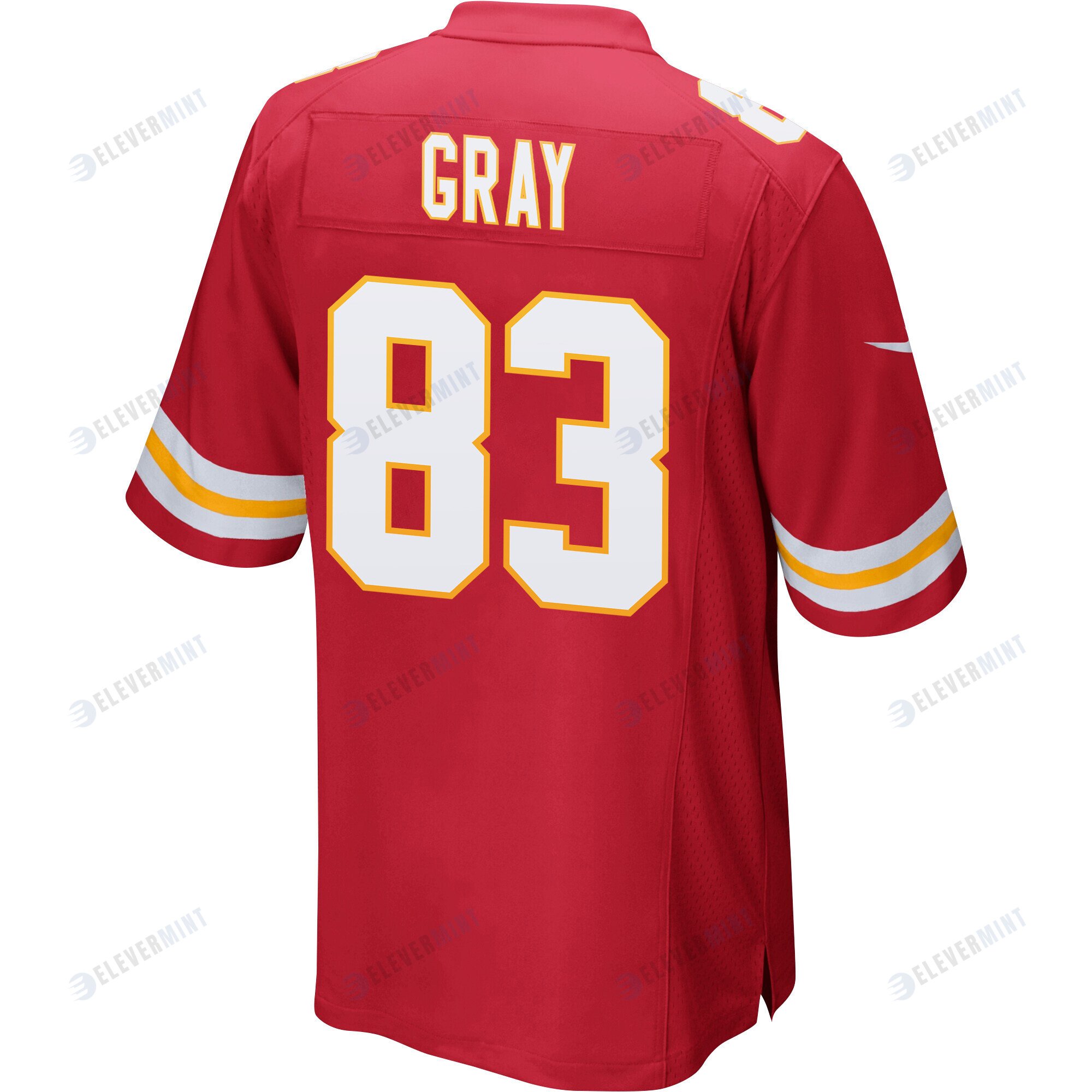 Noah Gray 83 Kansas City Chiefs Super Bowl LVII Champions Men Game Jersey - Red