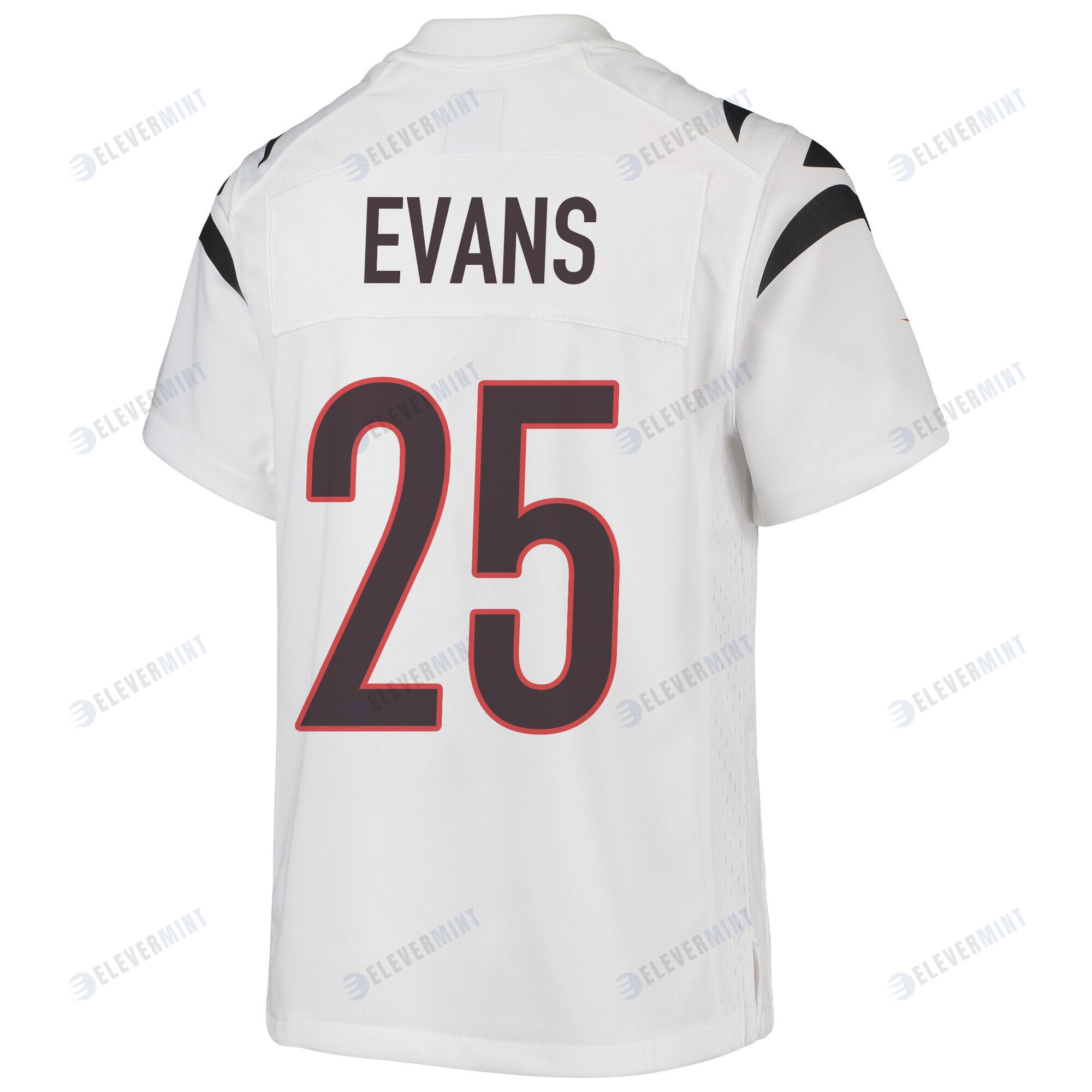 Chris Evans 25 Cincinnati Bengals Super Bowl LVII Champions Youth Game Jersey - White