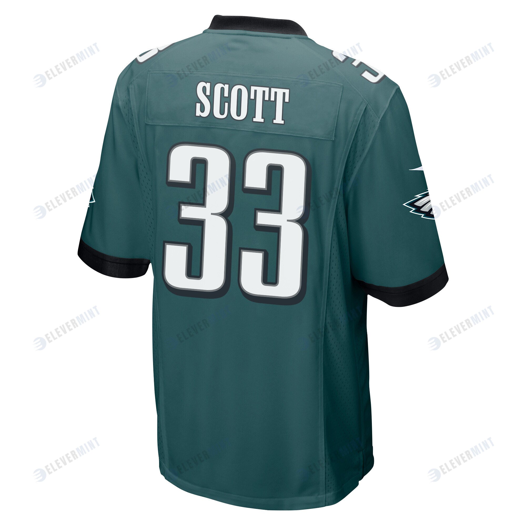 Josiah Scott 33 Philadelphia Eagles Super Bowl LVII Champions 2 Stars Men Game Jersey - Midnight Green