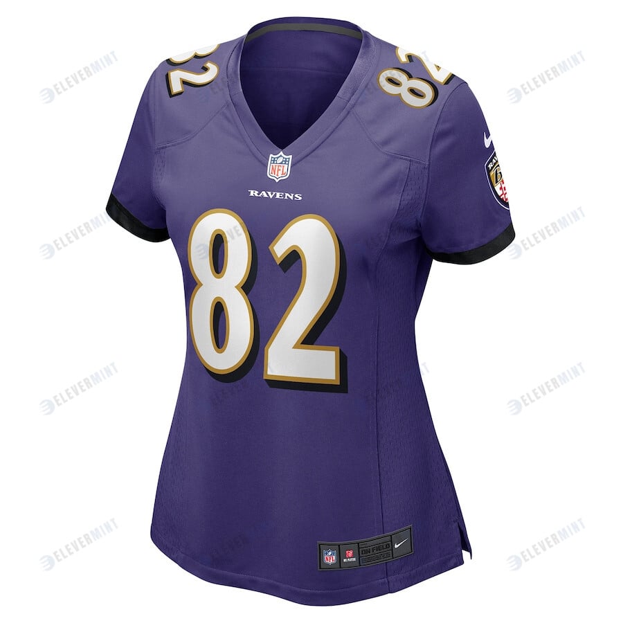 Slade Bolden 82 Baltimore Ravens Women's Player Game Jersey - Purple