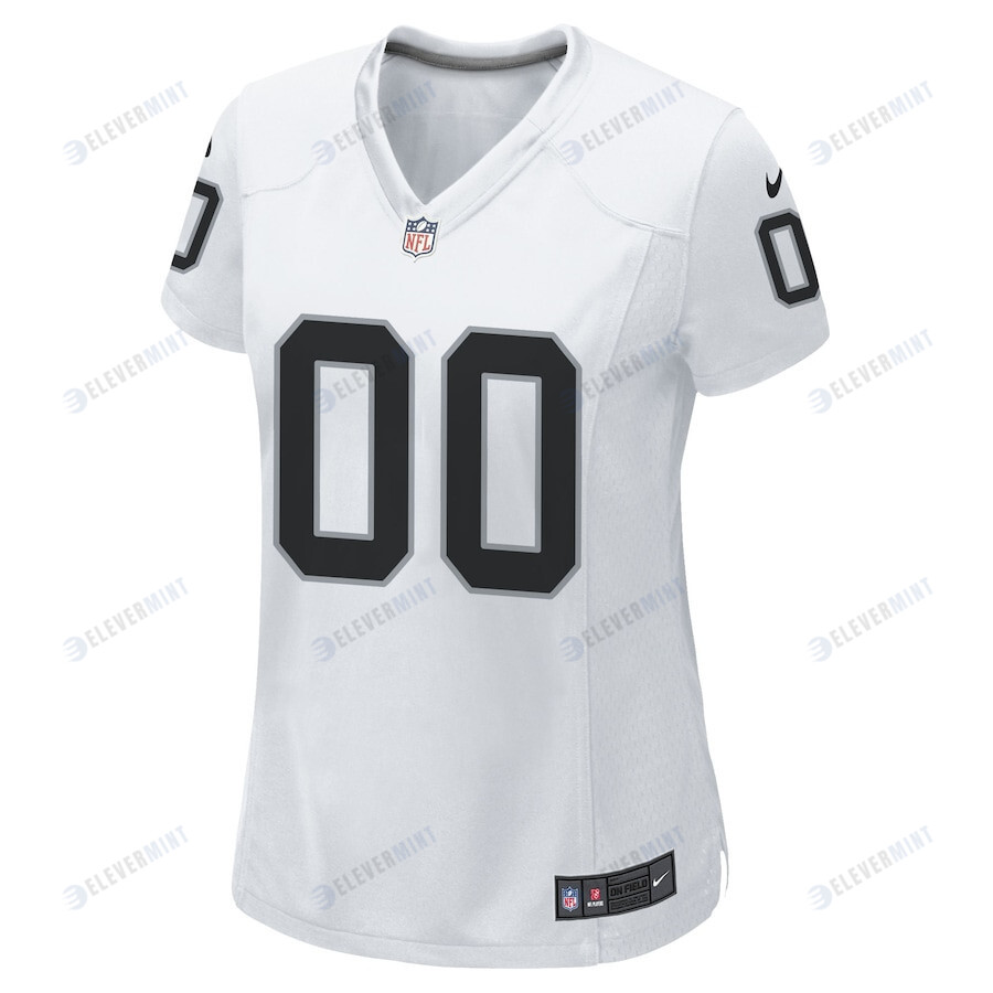 Las Vegas Raiders Women Custom Game Jersey - White