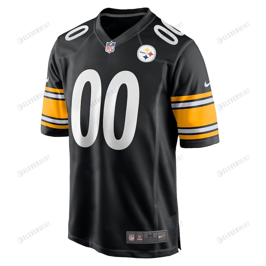 Pittsburgh Steelers Game Custom 00 Player Jersey - Black