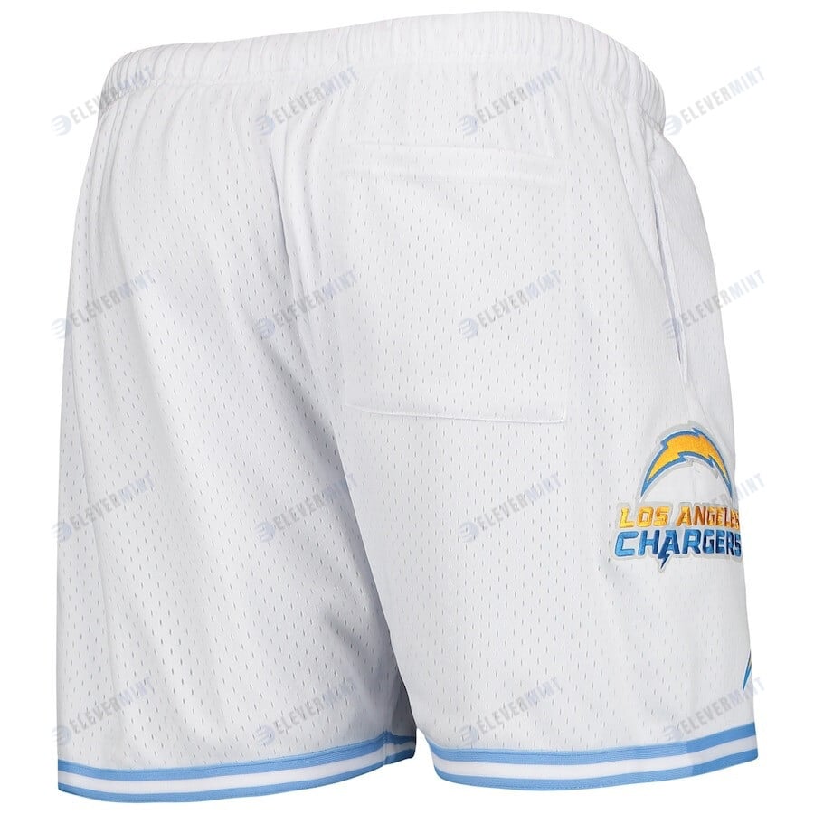 Los Angeles Chargers Logo Team White Mesh Shorts - Men