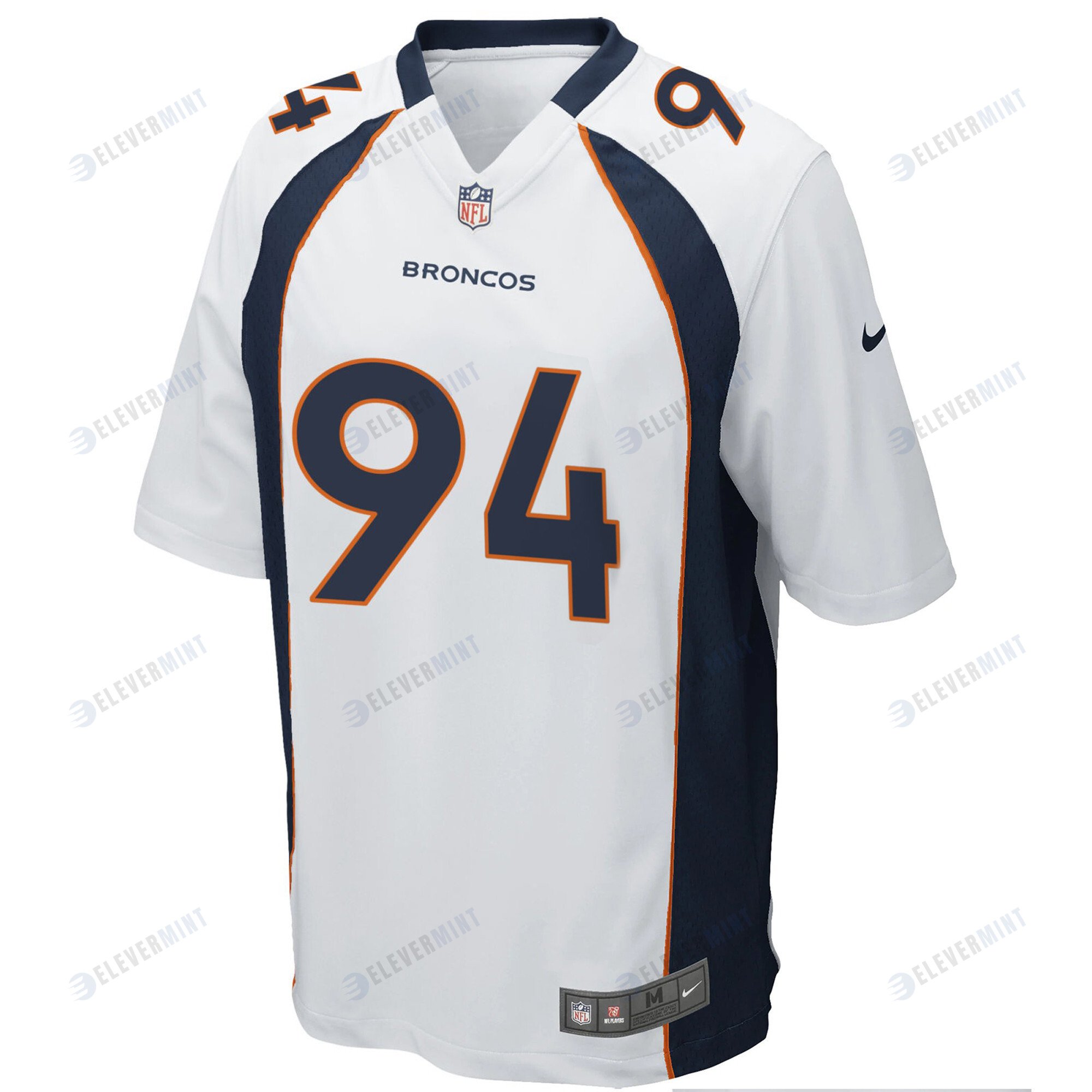Denver Broncos Randy Gregory 94 Game Jersey - White Jersey