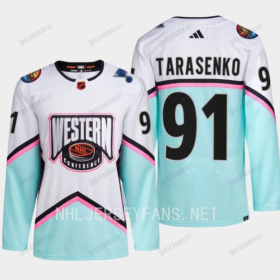 Vladimir Tarasenko 91 St. Louis Blues 2023 All-Star Game Jersey White Equipment