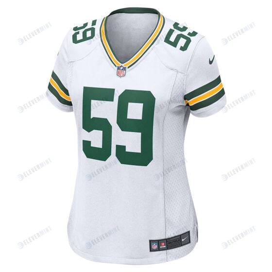 De'Vondre Campbell 59 Green Bay Packers Women Away Game Jersey - White
