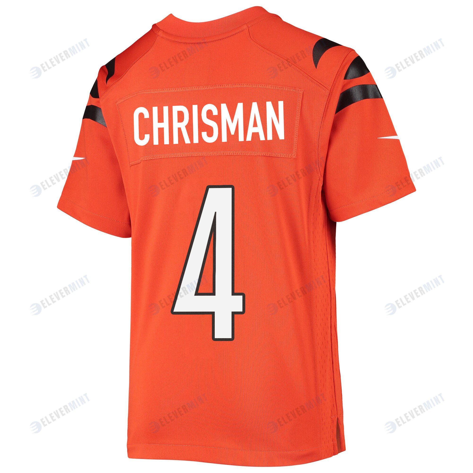 Drue Chrisman 4 Cincinnati Bengals Super Bowl LVII Champions Youth Alternate Game Jersey - Orange