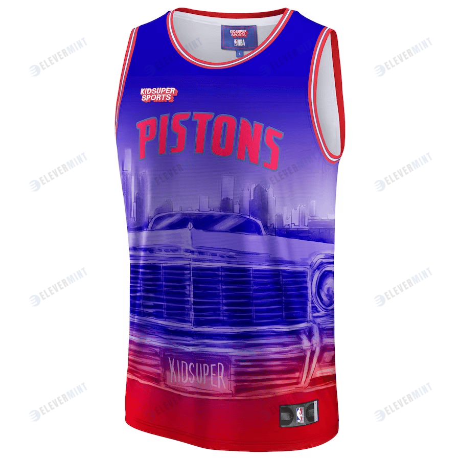 Detroit Pistons NBA & KidSuper Studios Unisex Hometown Jersey - Red