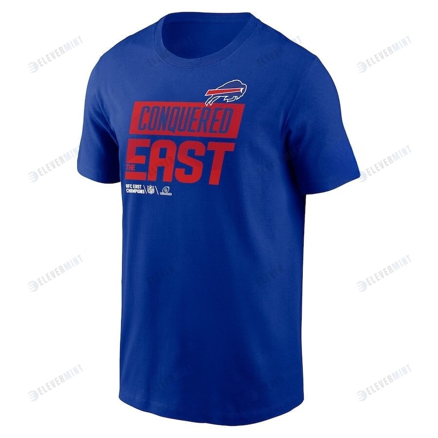 Buffalo Bills 2022 AFC East Division Champions Locker Room Trophy Collection T-Shirt - Royal
