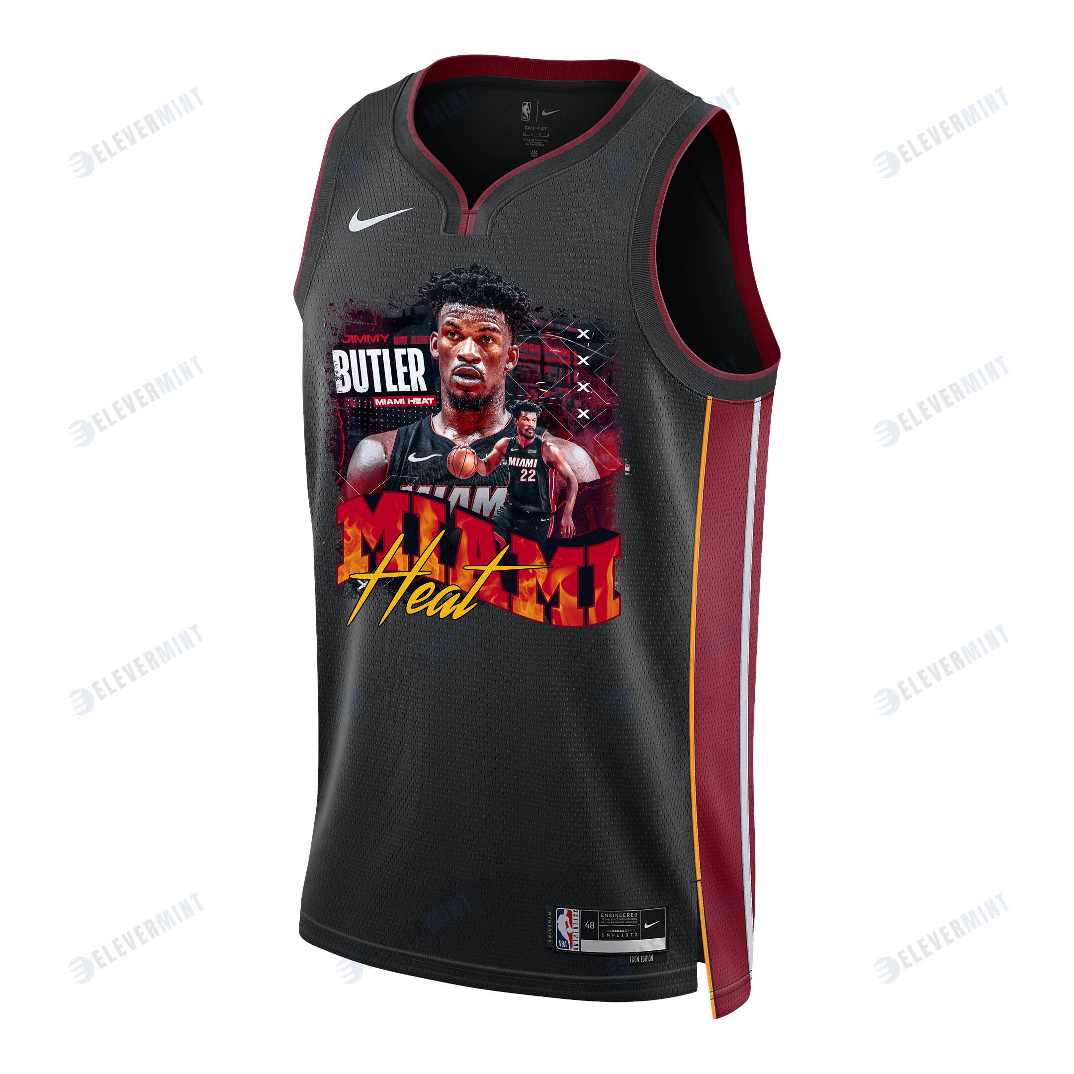 Jimmy Butler 22 Miami Heat Star Performer 2023 NBA Champions Swingman Jersey - Black