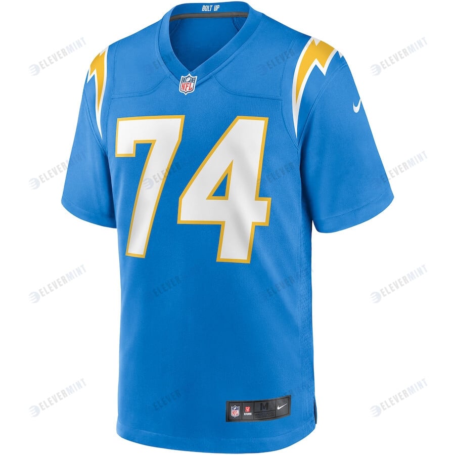 Storm Norton 74 Los Angeles Chargers Team Game Jersey - Powder Blue
