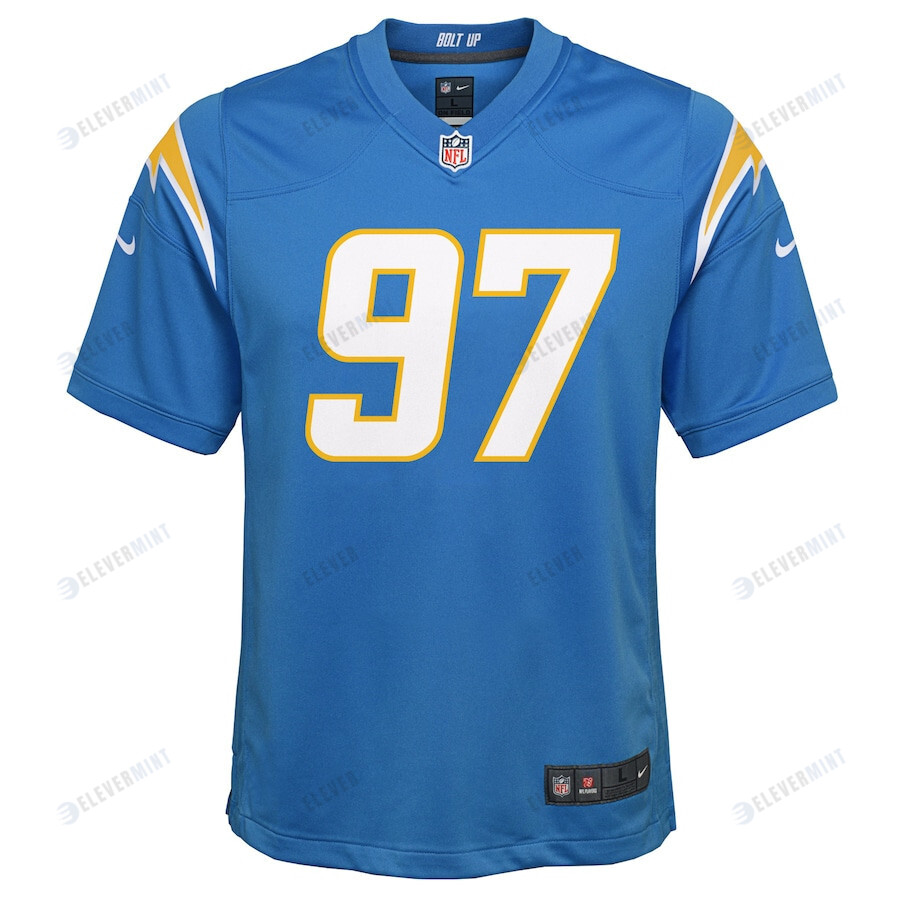 Joey Bosa 97 Los Angeles Chargers Youth Game Jersey - Powder Blue