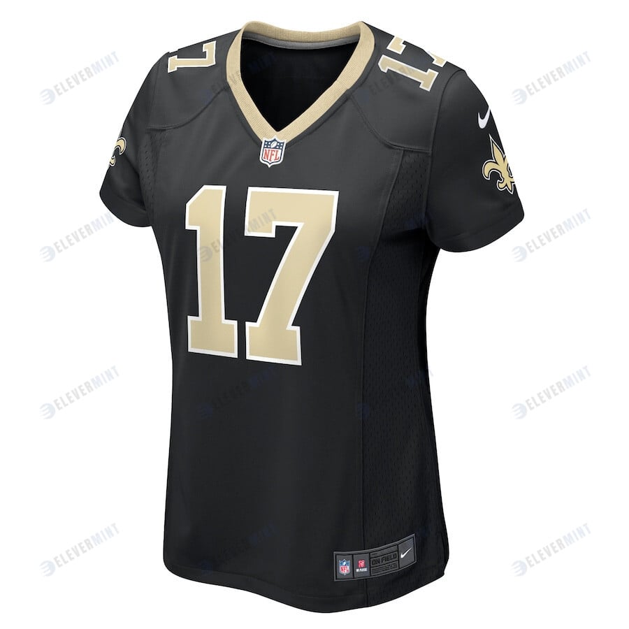 A.T. Perry 17 New Orleans Saints Women's Team Game Jersey - Black