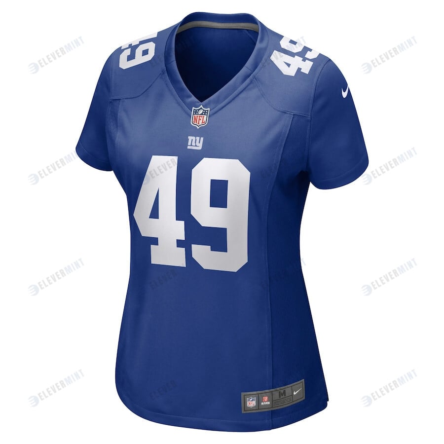 Carter Coughlin 49 New York Giants Women Game Jersey - Royal