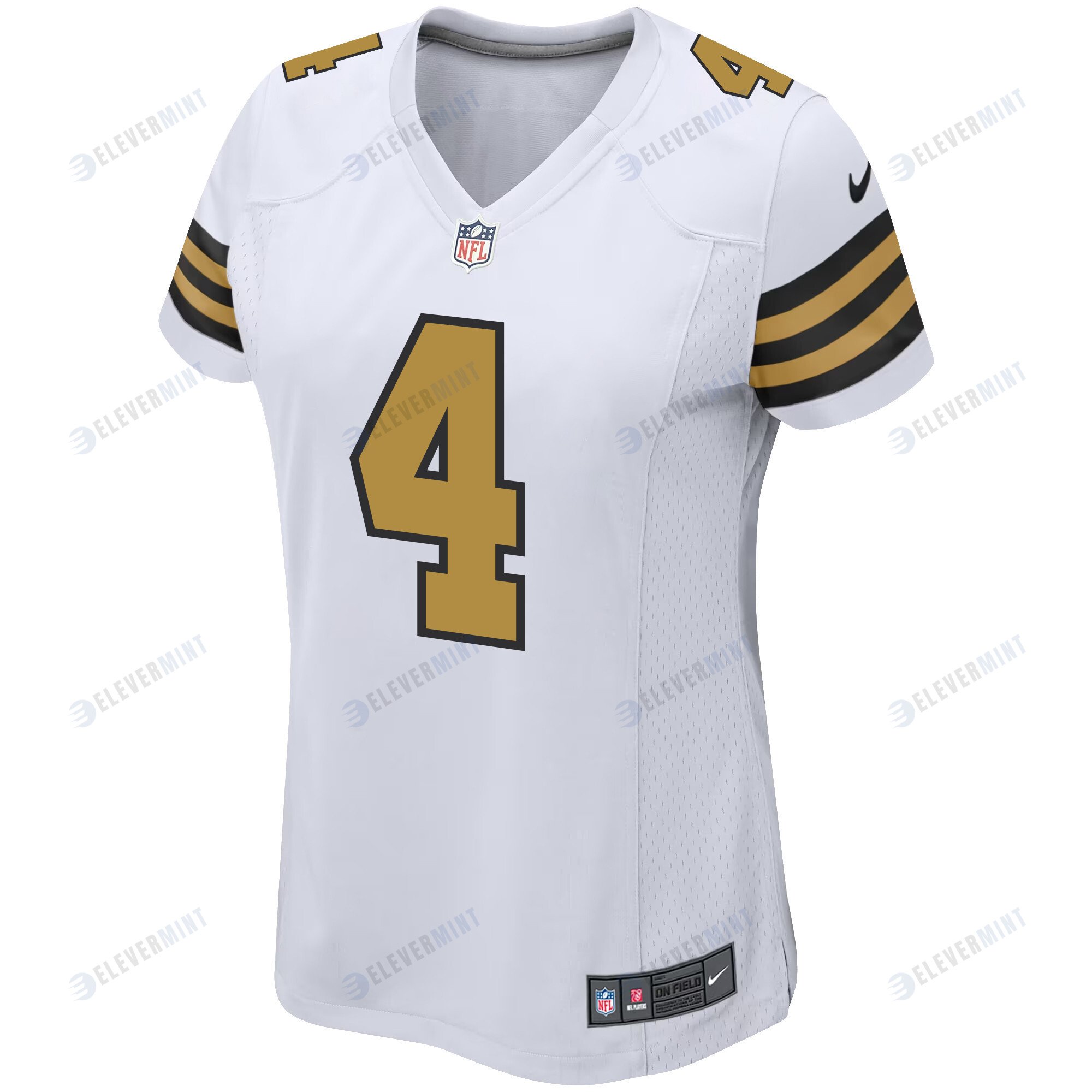 Derek Carr 4 New Orleans Saints Alternate Game Women Jersey - White