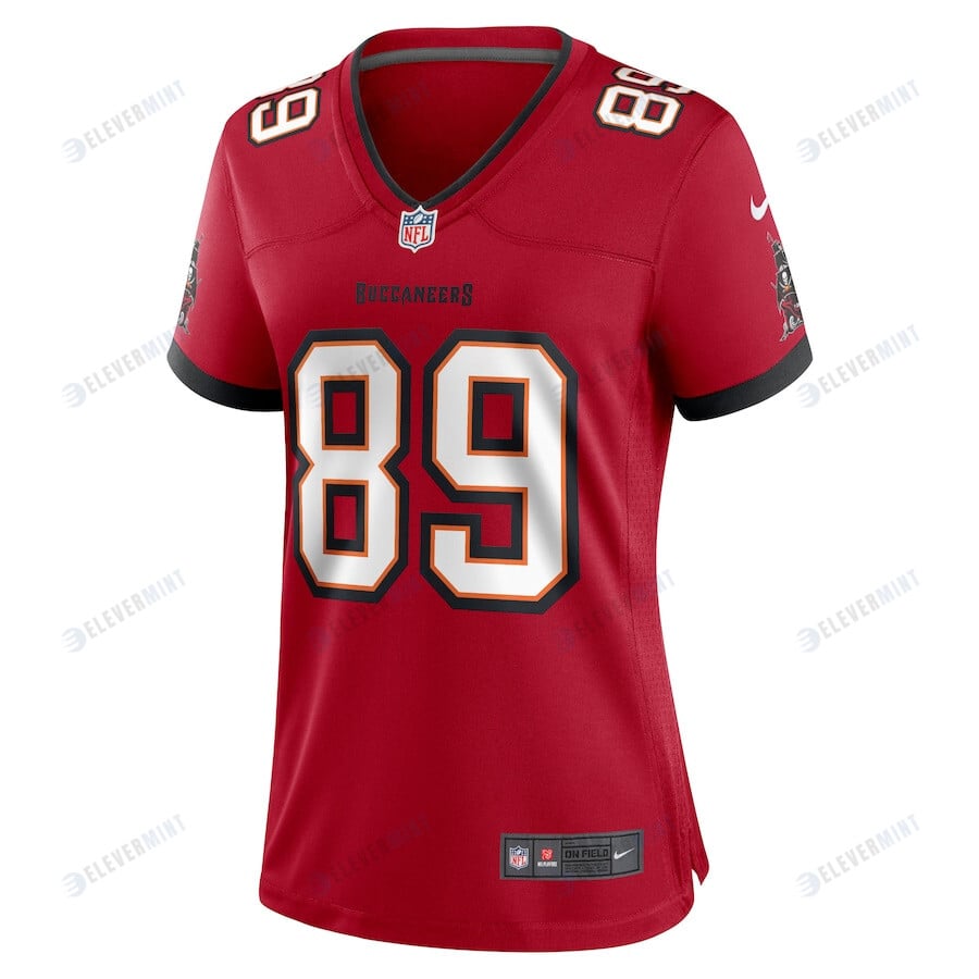 David Wells 89 Tampa Bay Buccaneers Women's Home Game Player Jersey - Red