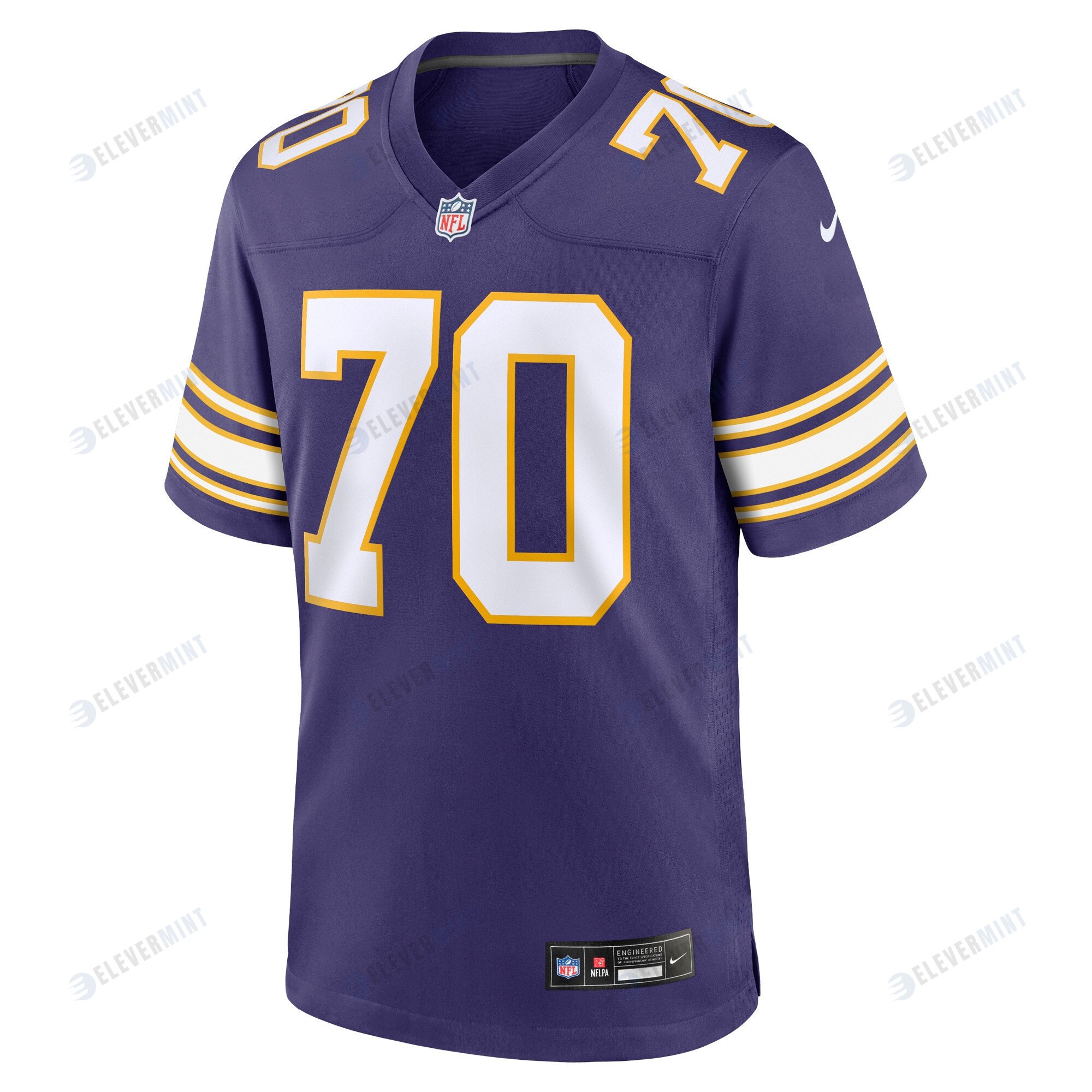 Jim Marshall 70 Minnesota Vikings Classic Retired Men Jersey - Purple