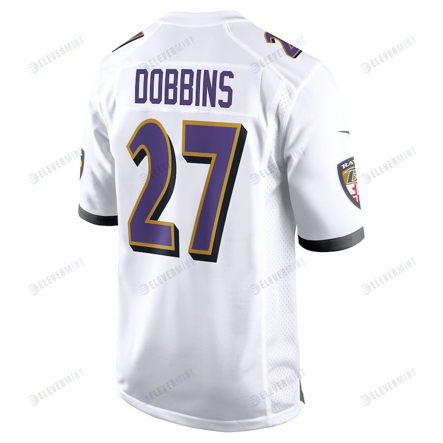 J.K. Dobbins Baltimore Ravens Away Game Player Jersey - White