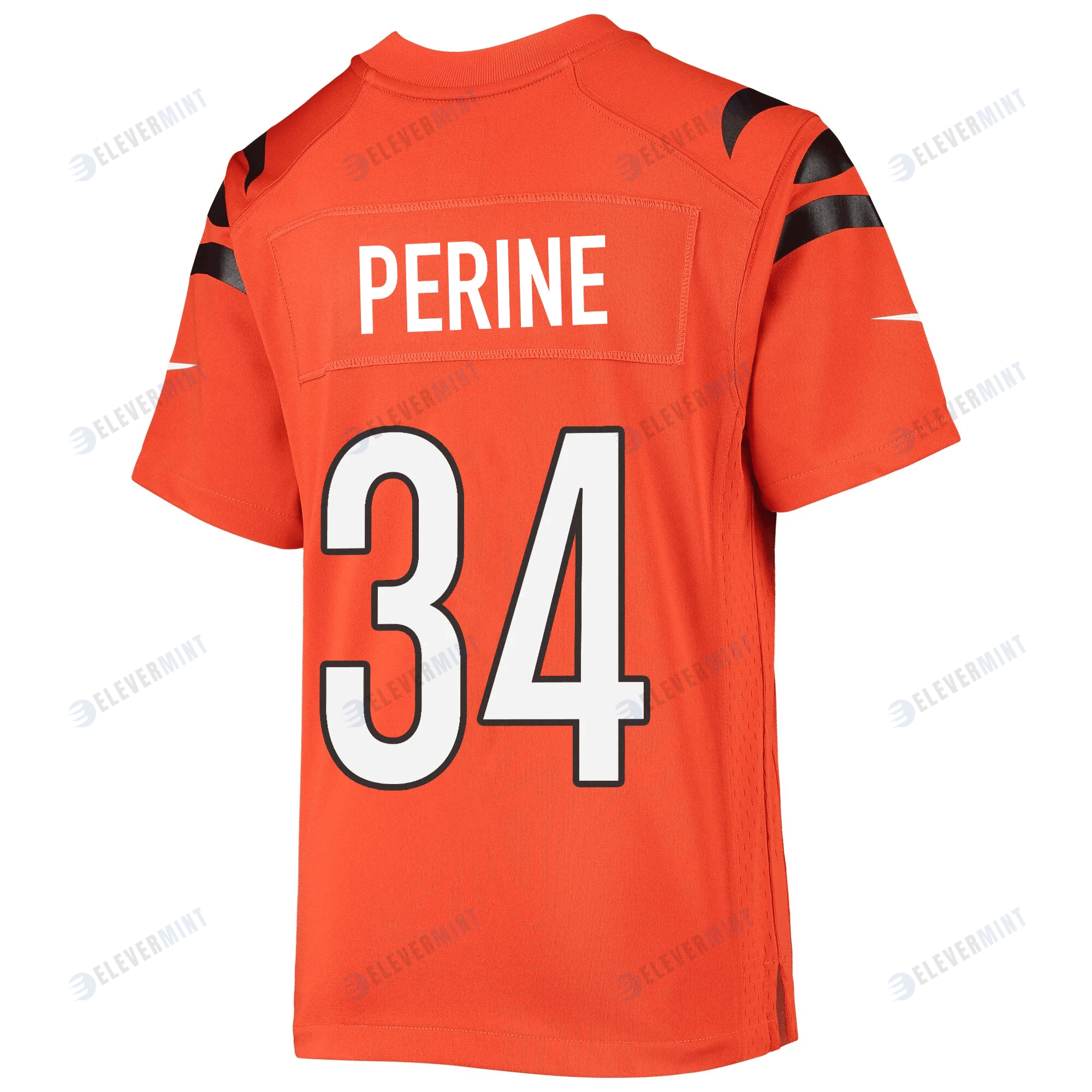 Samaje Perine 34 Cincinnati Bengals Super Bowl LVII Champions Youth Alternate Game Jersey - Orange