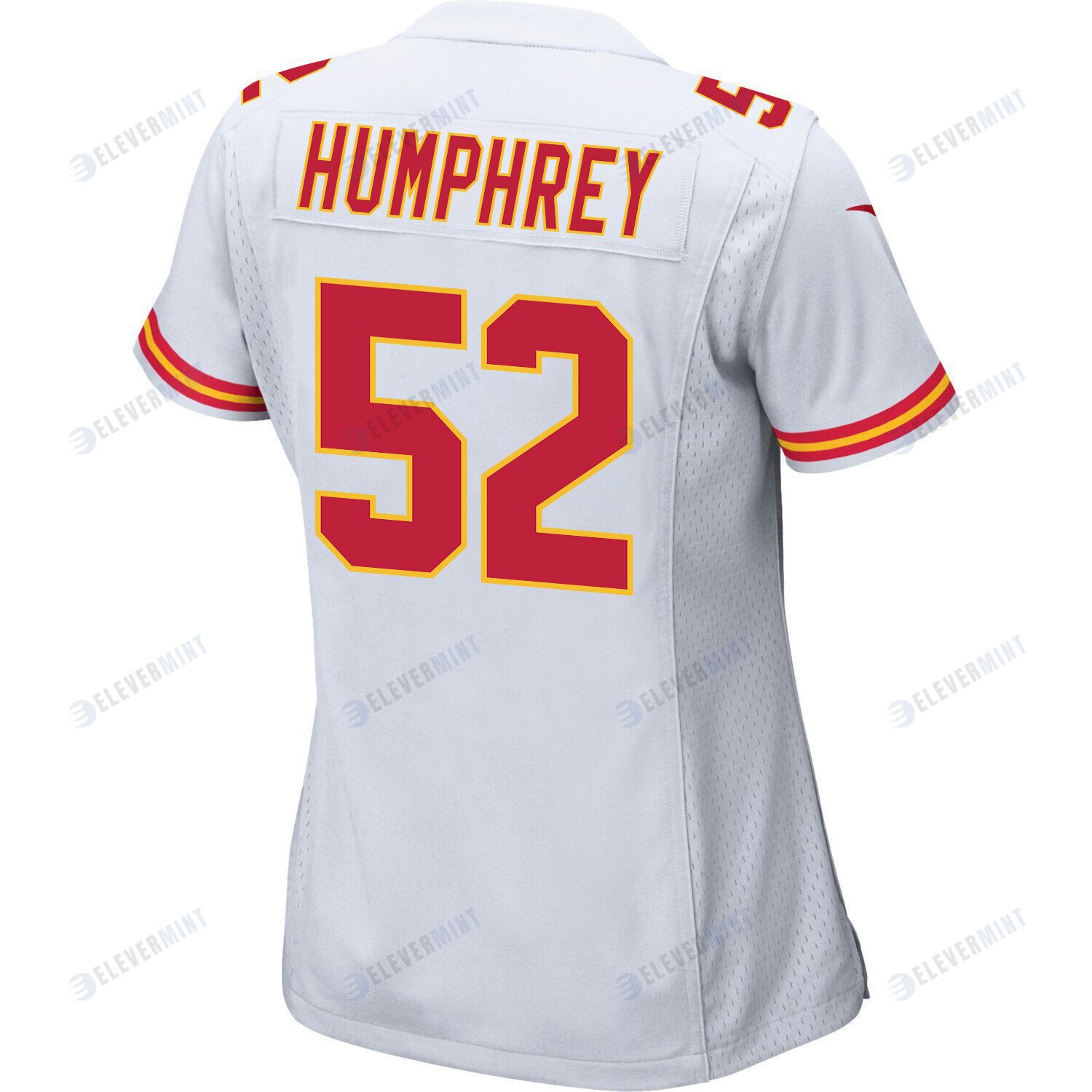 Creed Humphrey 52 Kansas City Chiefs Super Bowl LVII Champions 3 Stars Women Game Jersey - White