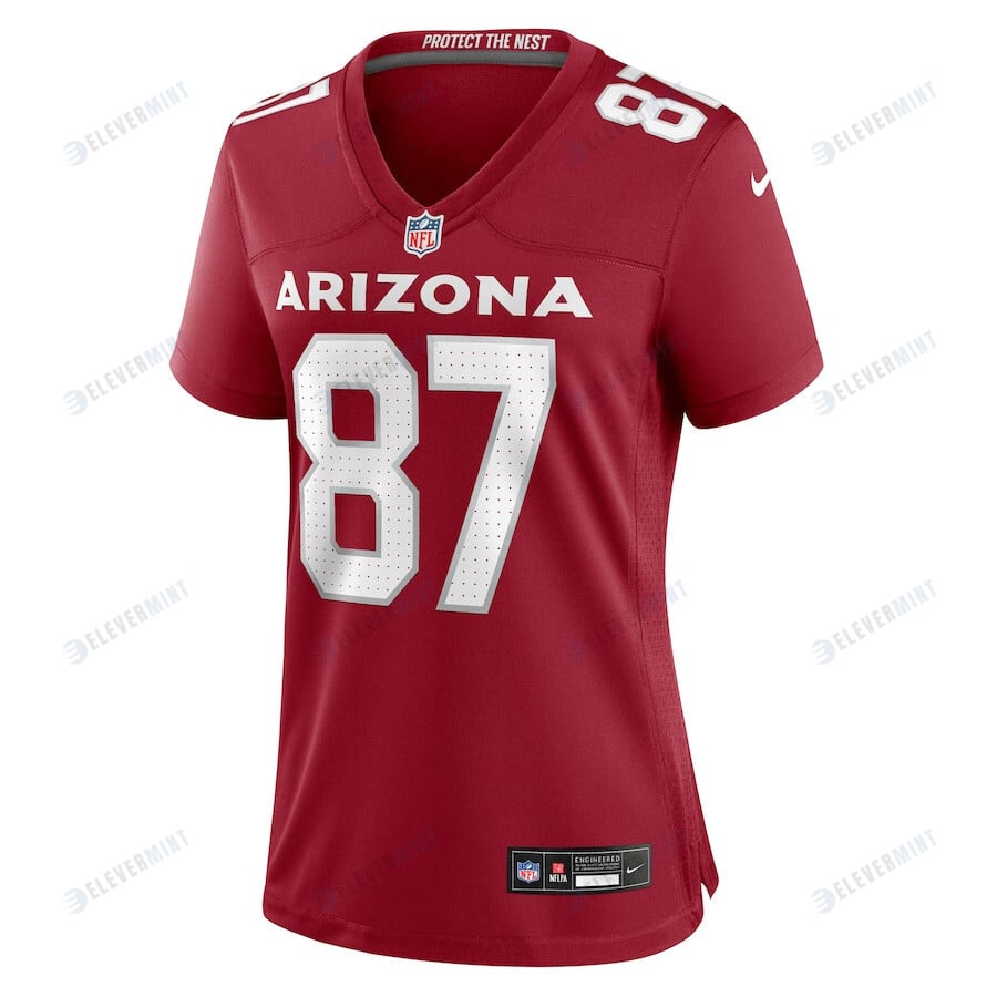 Geoff Swaim 87 Arizona Cardinals Women Team Game Jersey - Cardinal