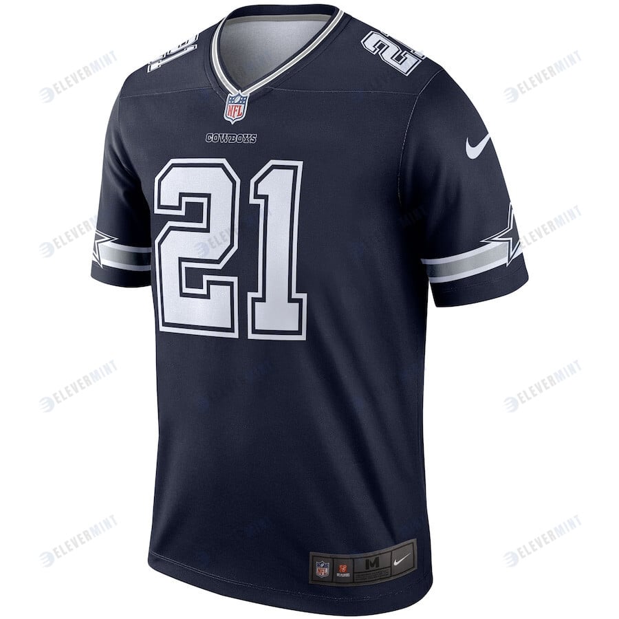 Ezekiel Elliott 21 Dallas Cowboys Legend Player Jersey - Navy