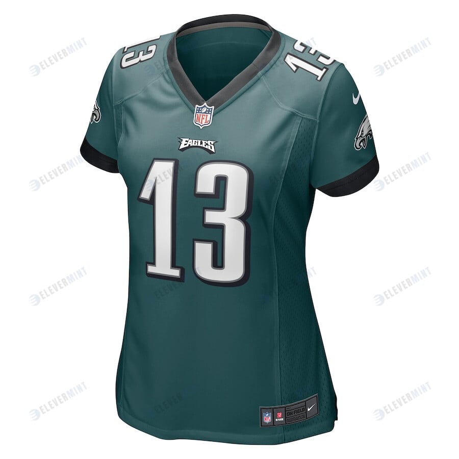 Olamide Zaccheaus 13 Philadelphia Eagles Game Women Jersey - Midnight Green