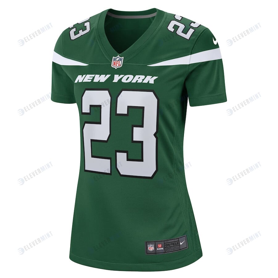James Robinson 23 New York Jets Women's Game Player Jersey - Gotham Green