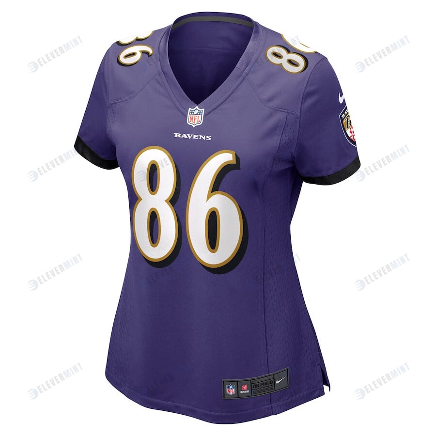 Nick Boyle 86 Baltimore Ravens Women's Game Jersey - Purple