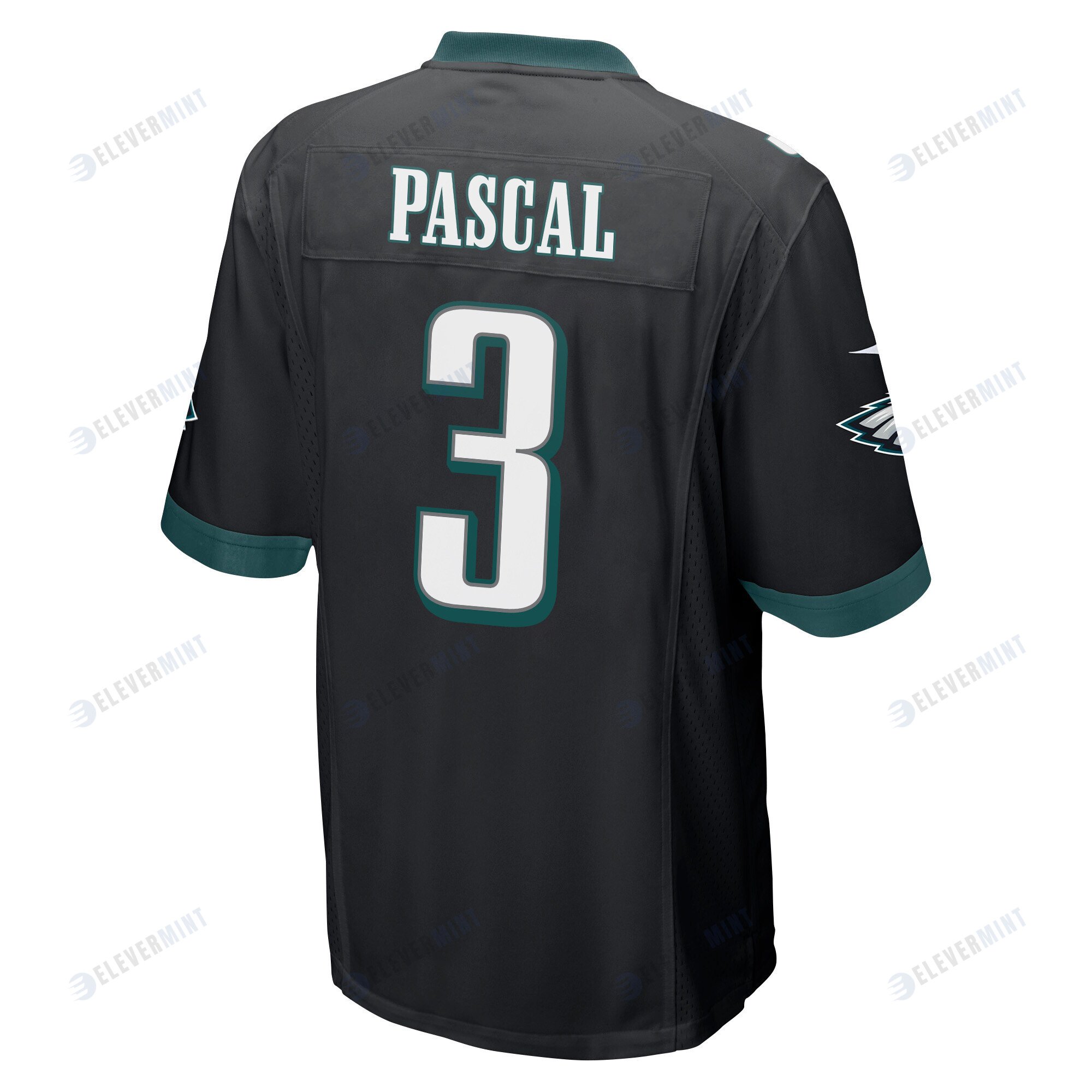 Zach Pascal 3 Philadelphia Eagles Super Bowl LVII Champions 2 Stars Men Game Jersey - Black