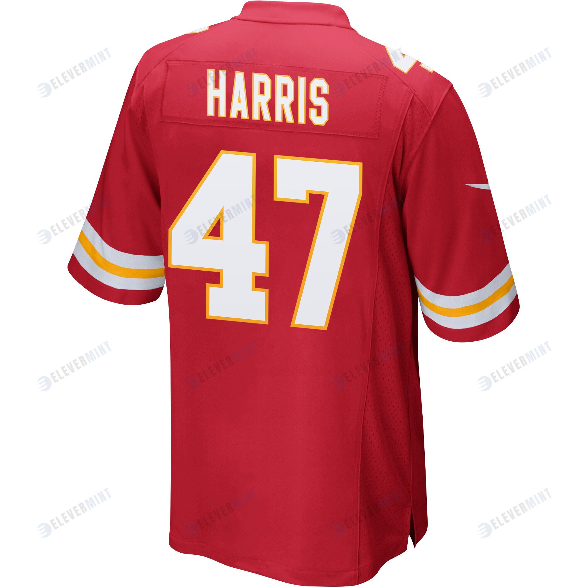 Darius Harris 47 Kansas City Chiefs Super Bowl LVII Champions Men Game Jersey - Red