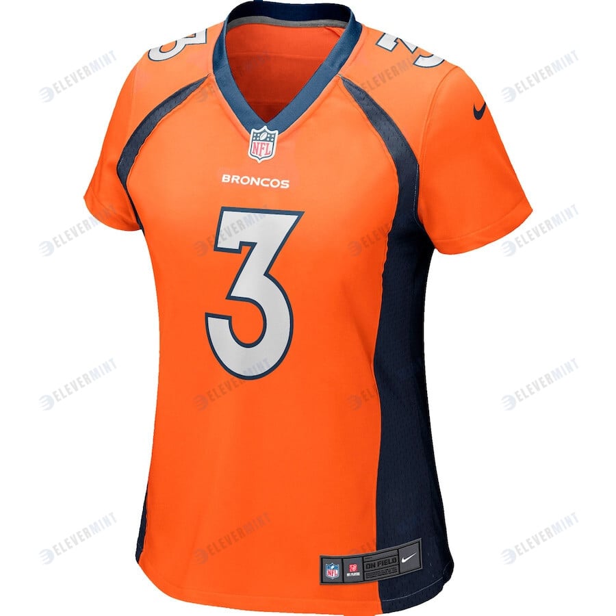 Drew Lock 3 Denver Broncos Women's Game Jersey - Orange
