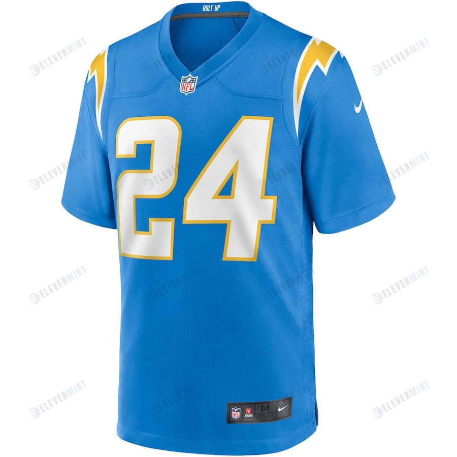 Nasir Adderley 24 Los Angeles Chargers Game Jersey - Powder Blue
