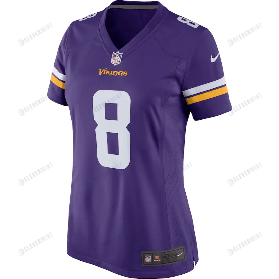 Kirk Cousins 8 Minnesota Vikings Women's Game Player Jersey - Purple